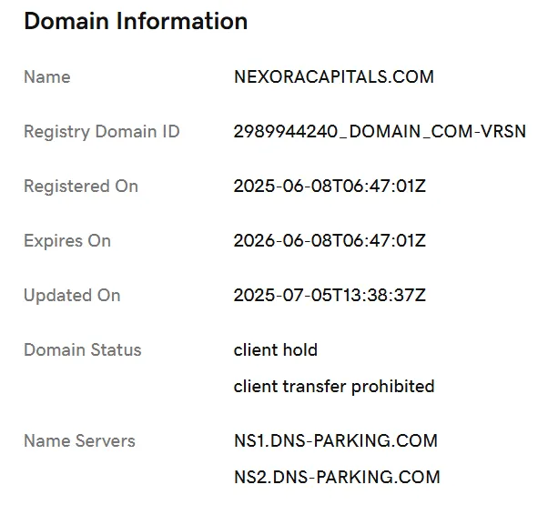 NexoraCapitals 2 скрин