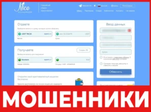 Nicexchanger лицевая сторона скрин