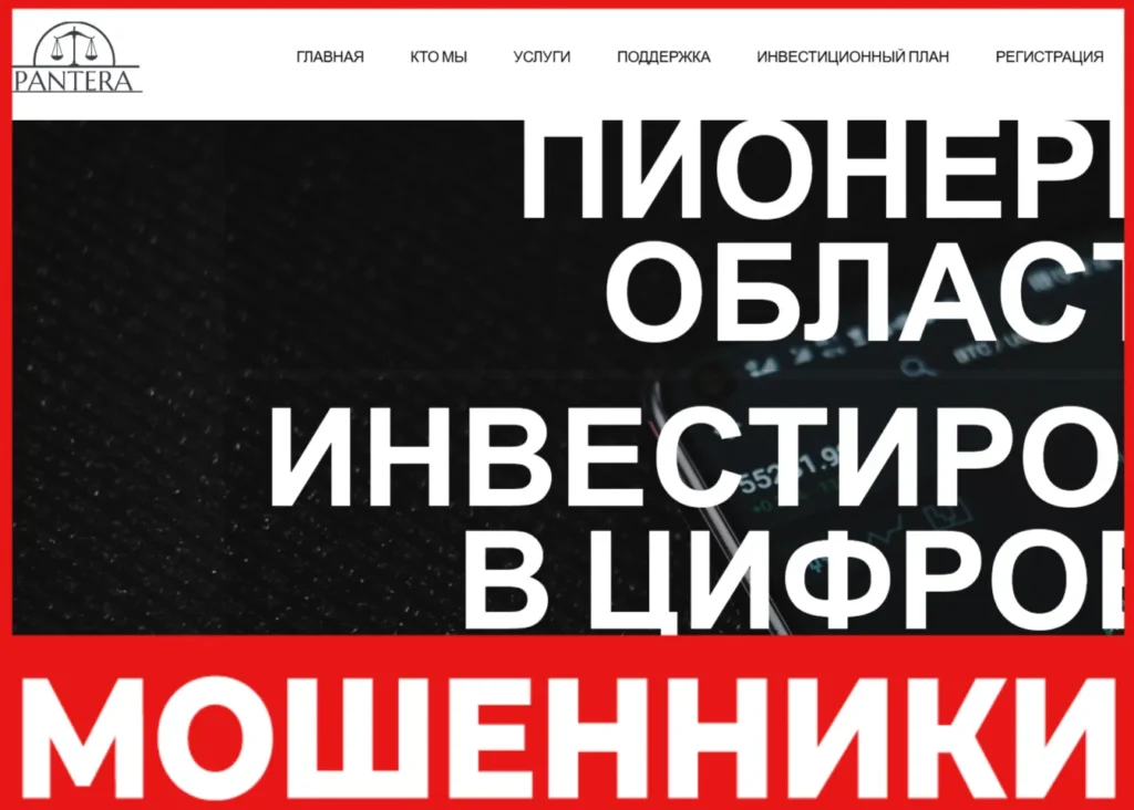 PANTERA-TRADE лицевая сторона скрин