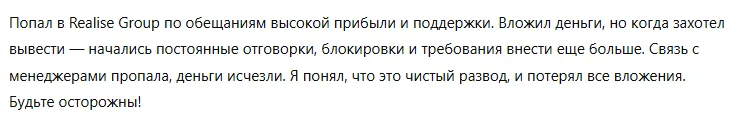 Realise Group 3 скрин