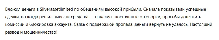 Silverassetlimited 3 скрин