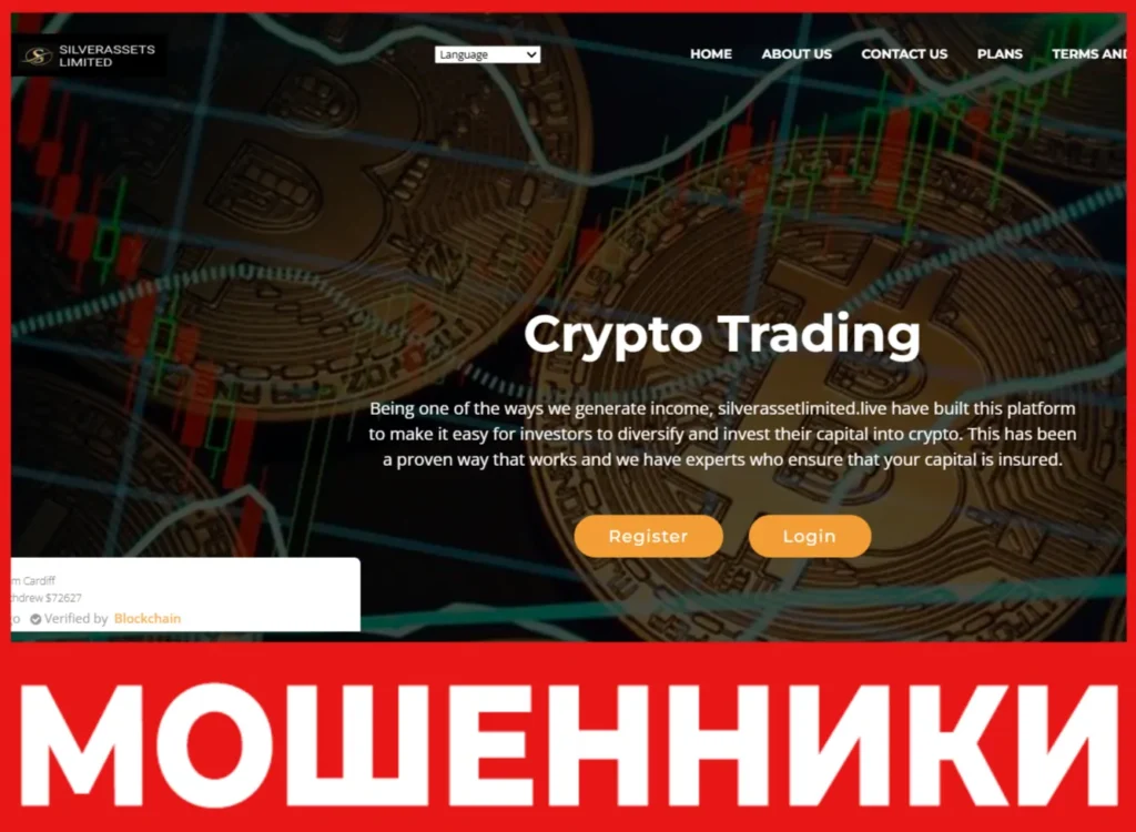 Silverassetlimited лицевая сторона скрин