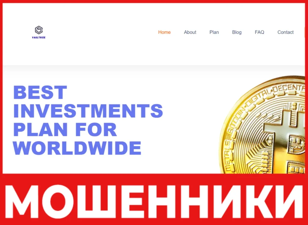 Vaultrize лицевая сторона скрин