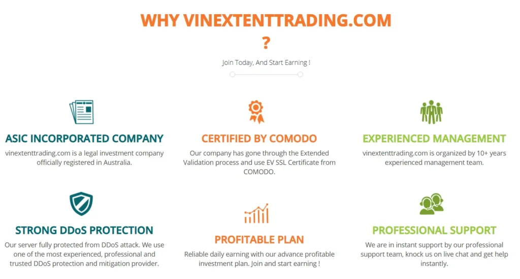 Vinextent Trading 1 скрин