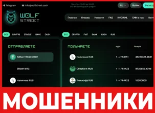 Wolfstreet Cash лицевая сторона скрин