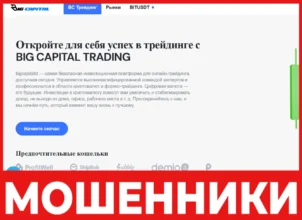 BIG CAPITAL TRADING лицевая сторона скрин