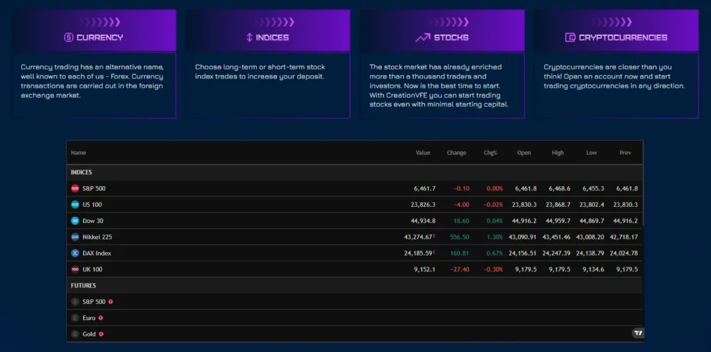 CreationVFE 1 скрин