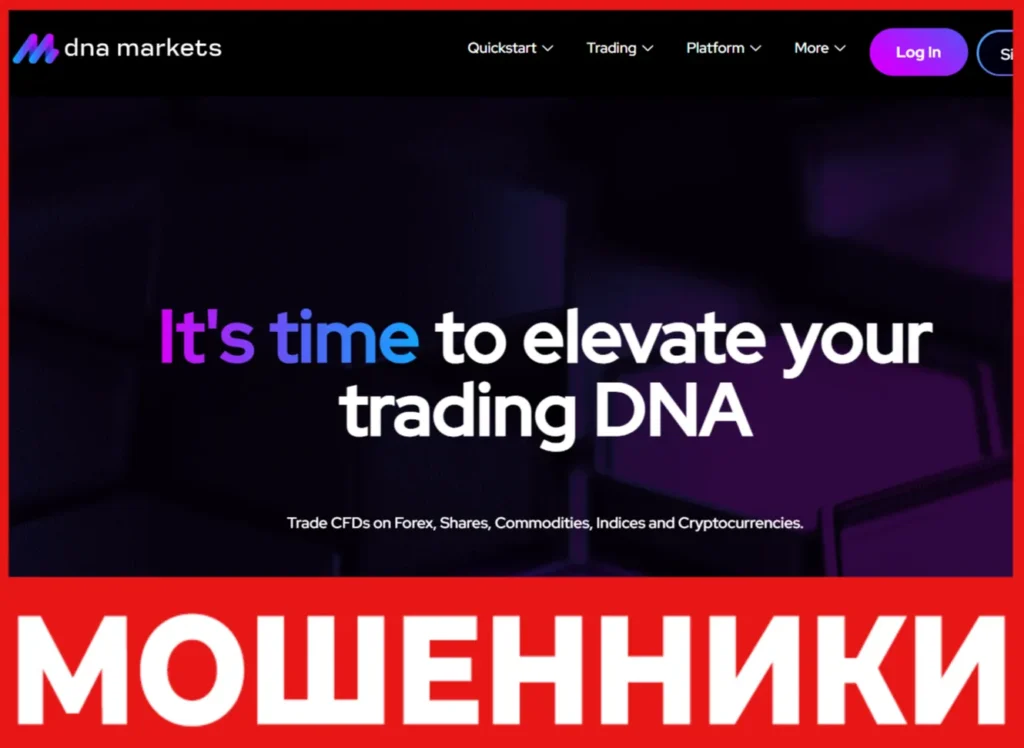 DNA Markets лицевая сторона скрин