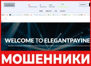 Elegantpayinvst лицевая сторона скрин