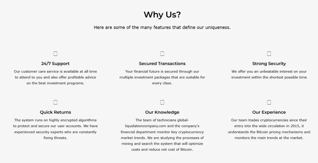 Global Liquidation Company 2 скрин