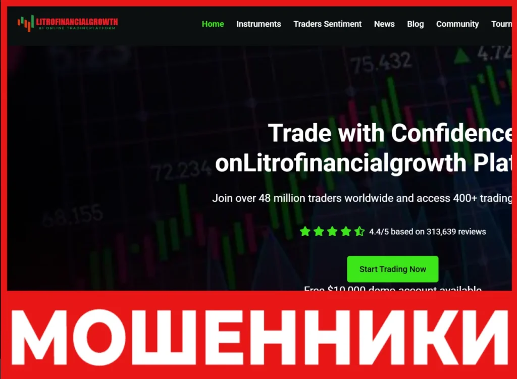 Litrofinancialgrowth лицевая сторона скрин