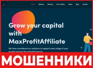 MaxProfitAffiliate лицевая сторона скрин