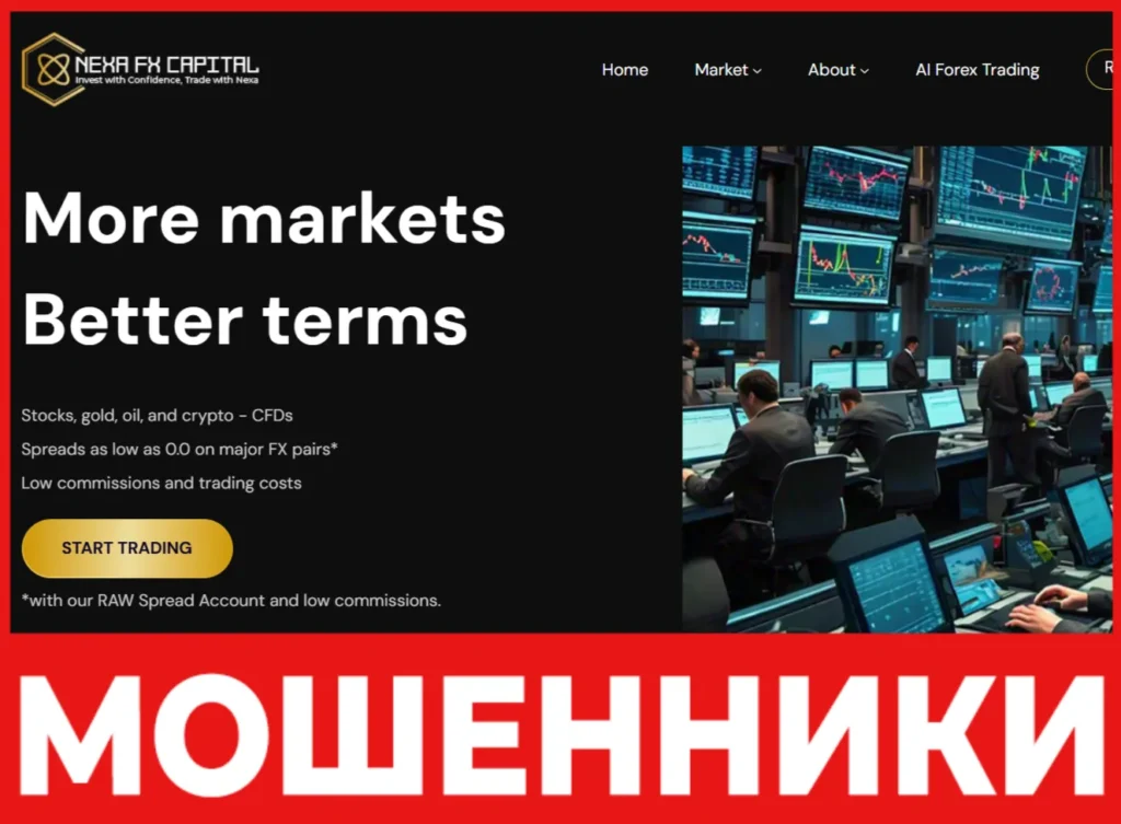 Nexa FX Capital лицевая сторона скрин