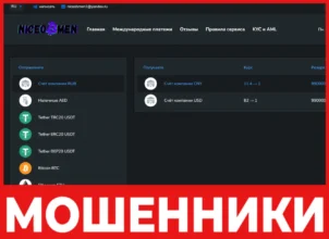 NiceObmen лицевая сторона скрин