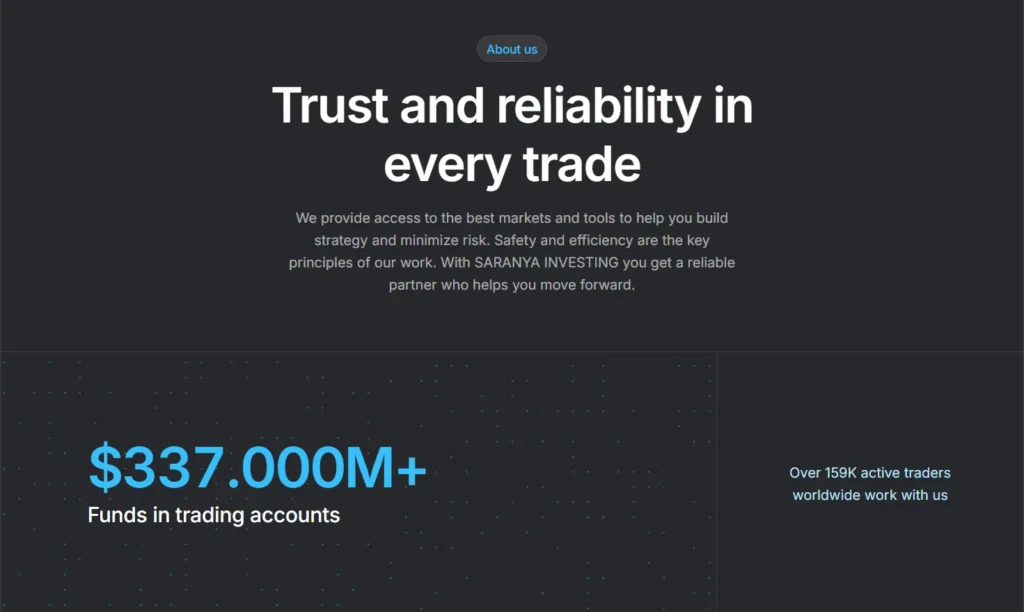 SARANYA INVESTING 1 скрин