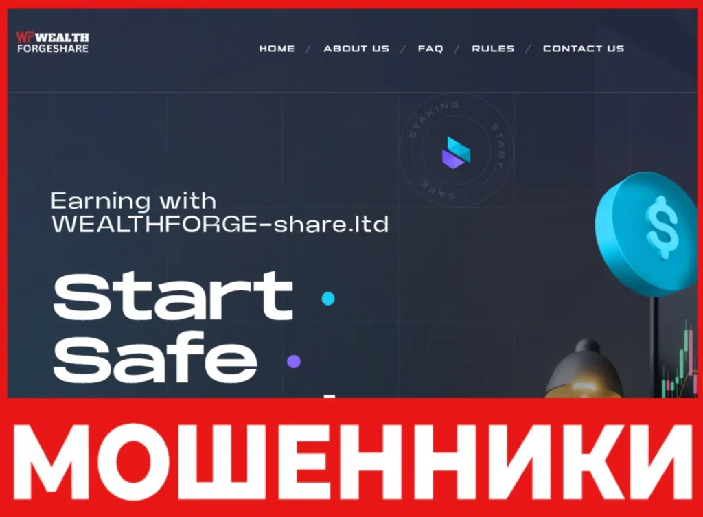 WEALTHFORGE-share лицевая сторона скрин