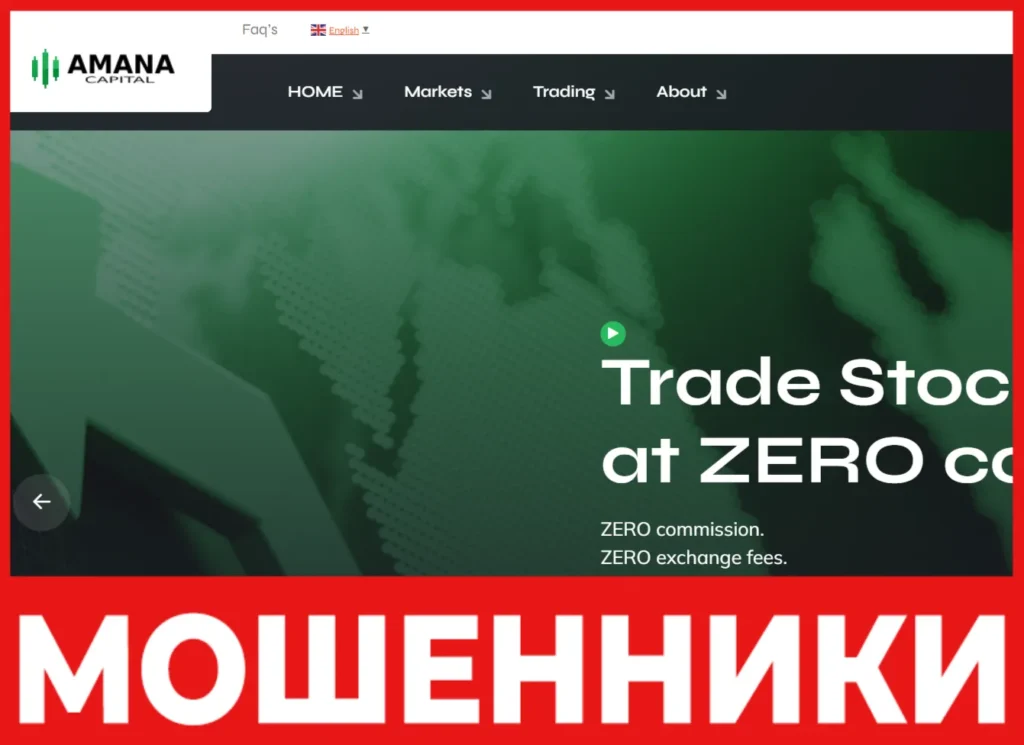 Amana Capital лицевая сторона скрин