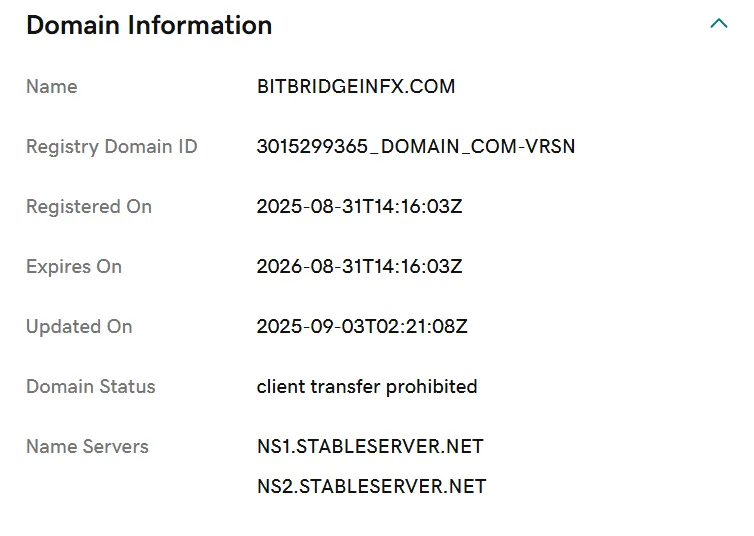 BitBridgeInfx 2 скрин