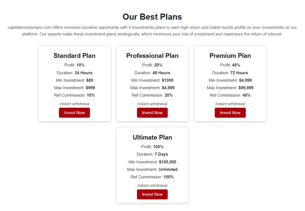 CapitalInvestorsPro 2 скрин