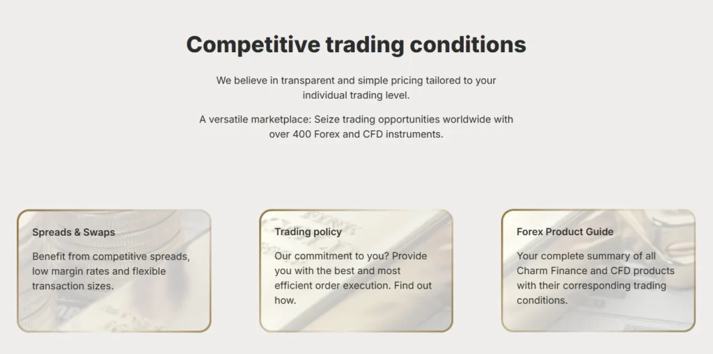 Charm Finance 1 скрин