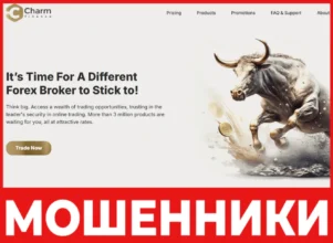 Charm Finance лицевая сторона скрин