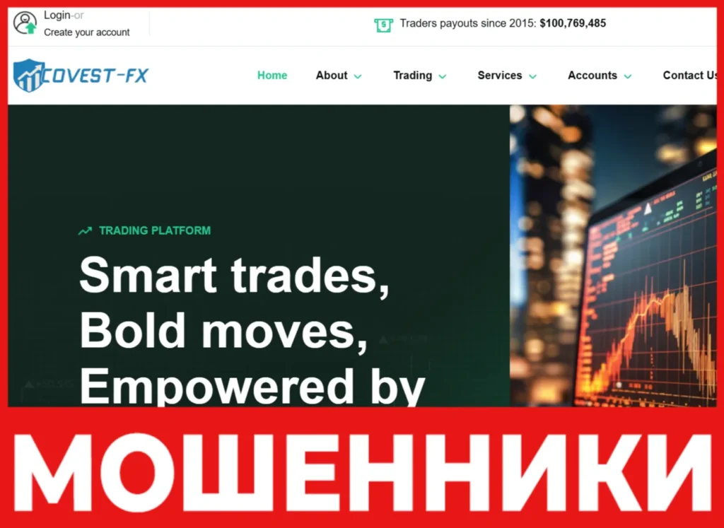 Covest FX лицевая сторона скрин