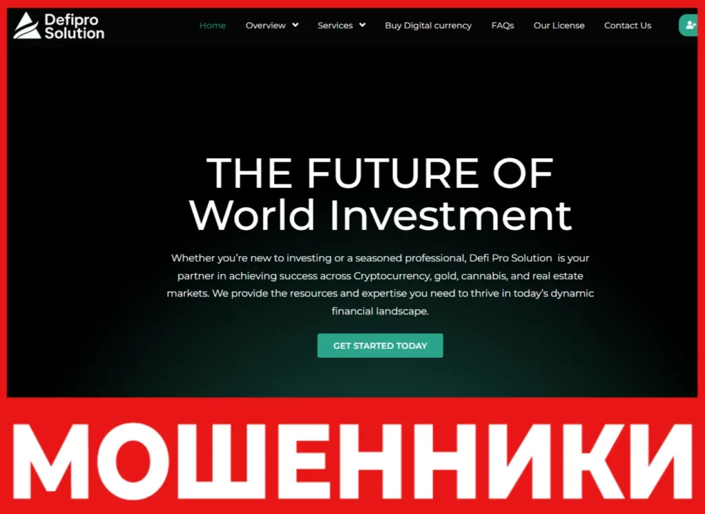 Defi Pro Solution лицевая сторона скрин