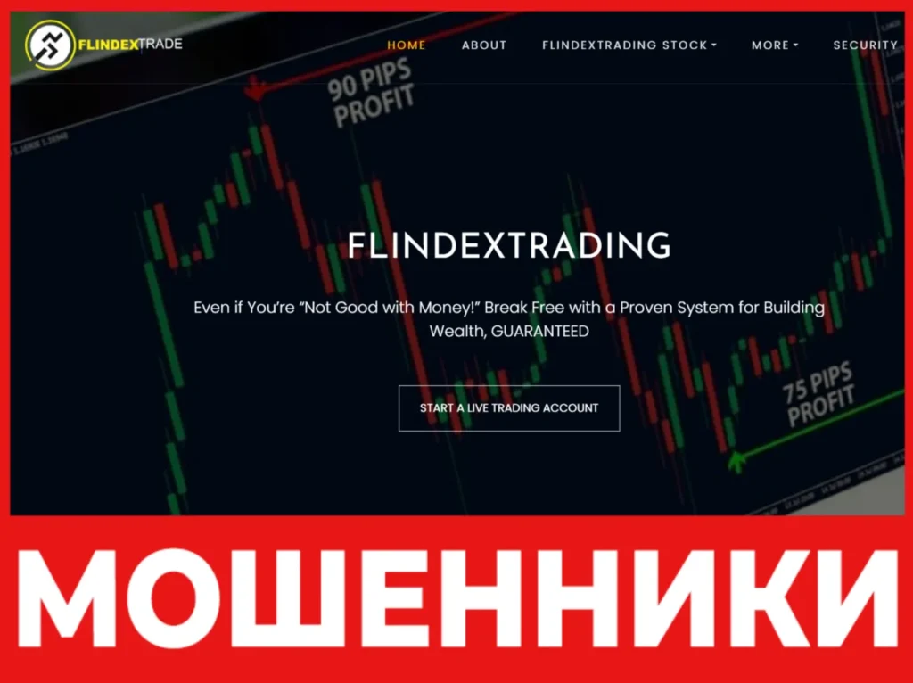 FLINDEXTRADING лицевая сторона скрин