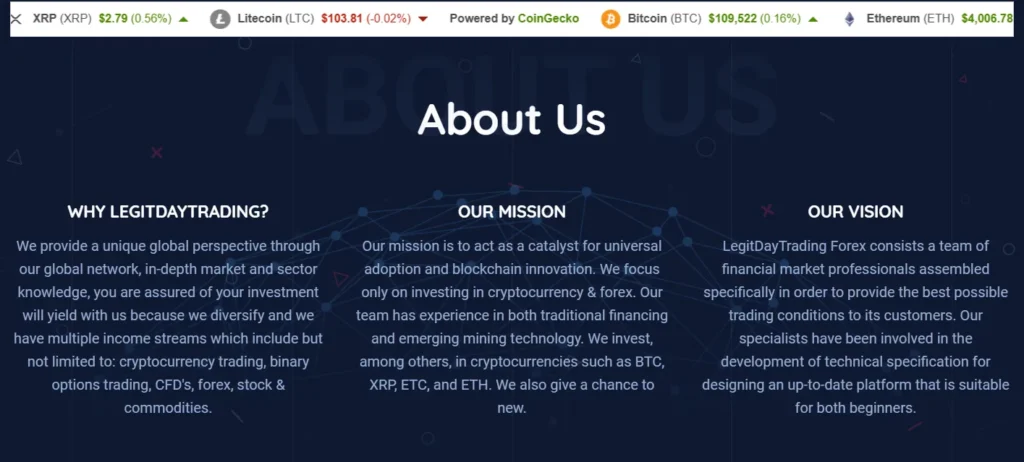 LegitDay Trading 1 скрин