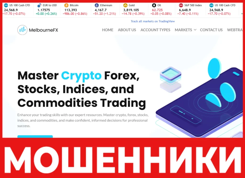 MelbourneFX лицевая сторона скрин