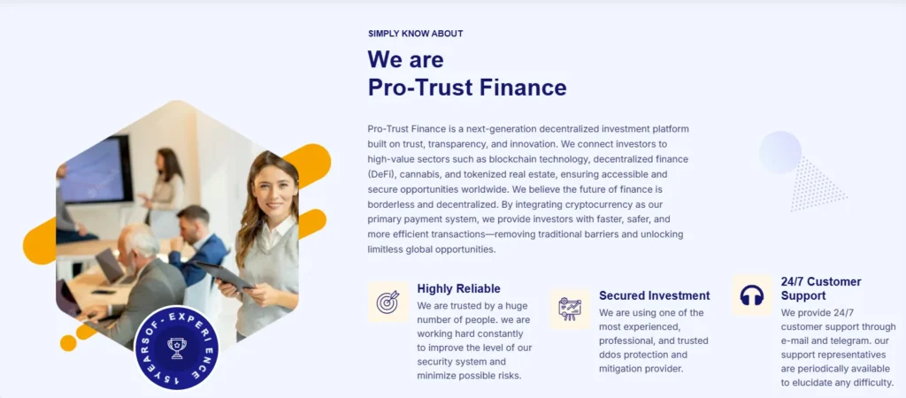 Pro-Trust Finance 1 скрин