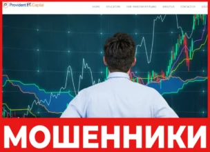 Provident Fx Capital лицевая сторона скрин