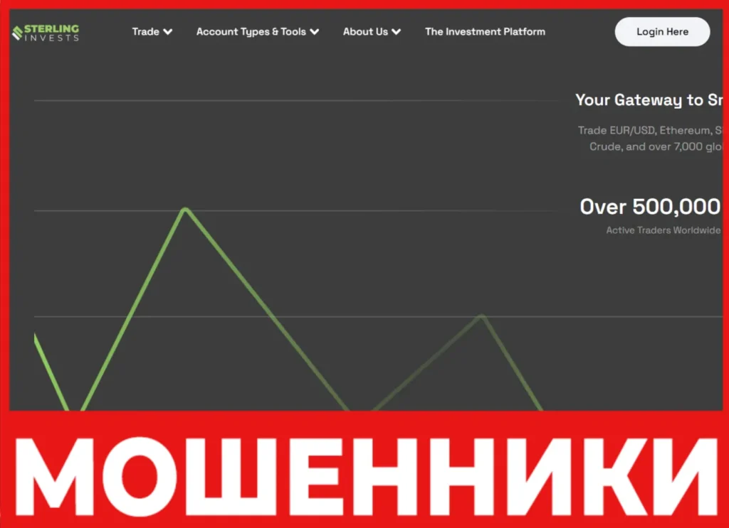 Sterlinginvests лицевая сторона скрин