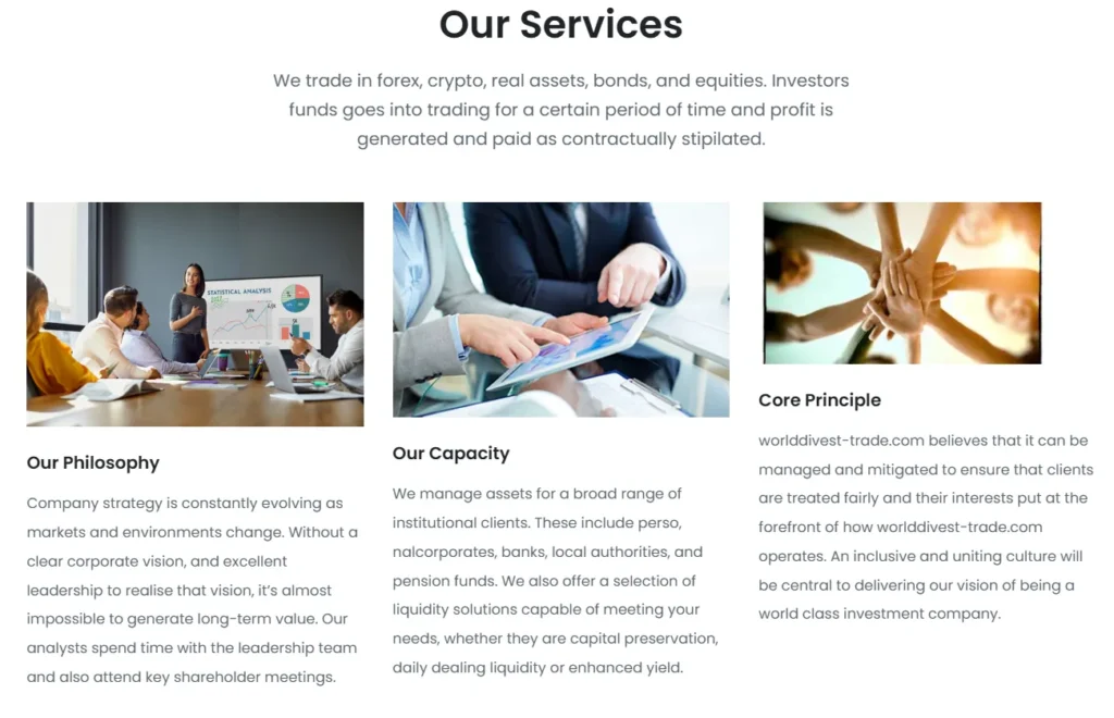 Worlddivest-trade 1 скрин