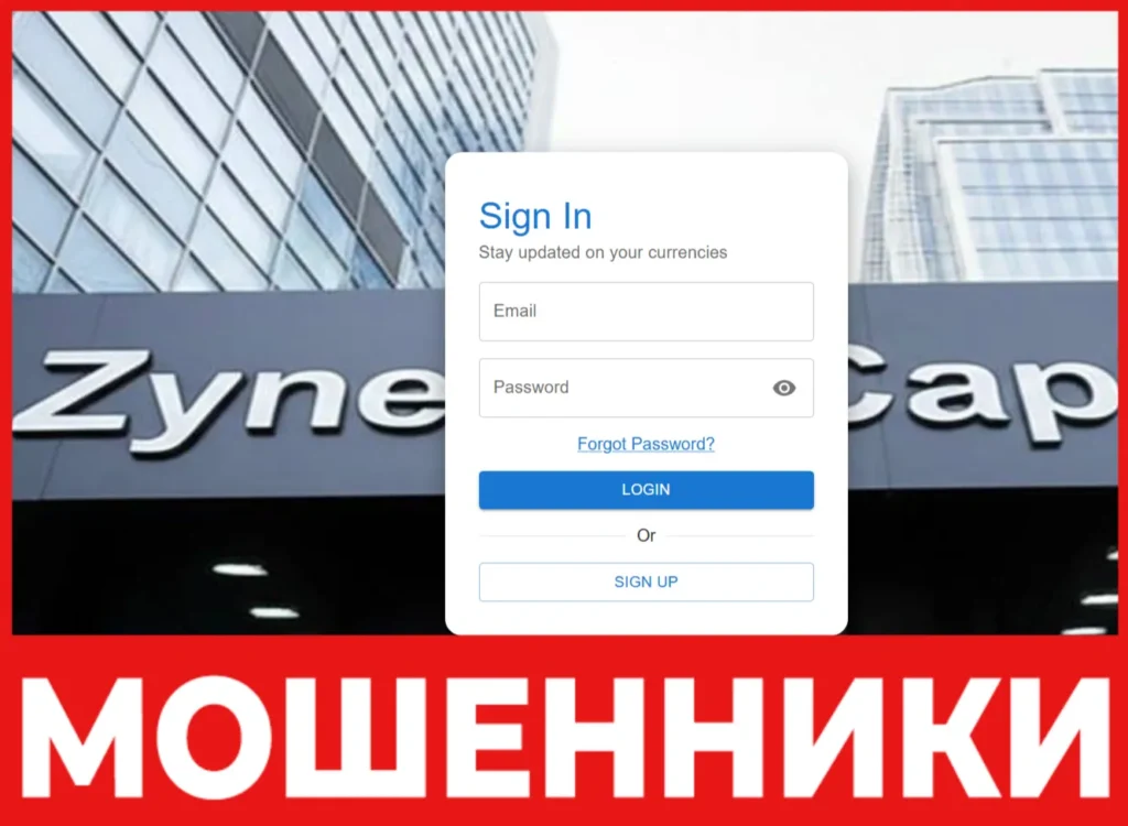Zynexis Capital лицевая сторона скрин