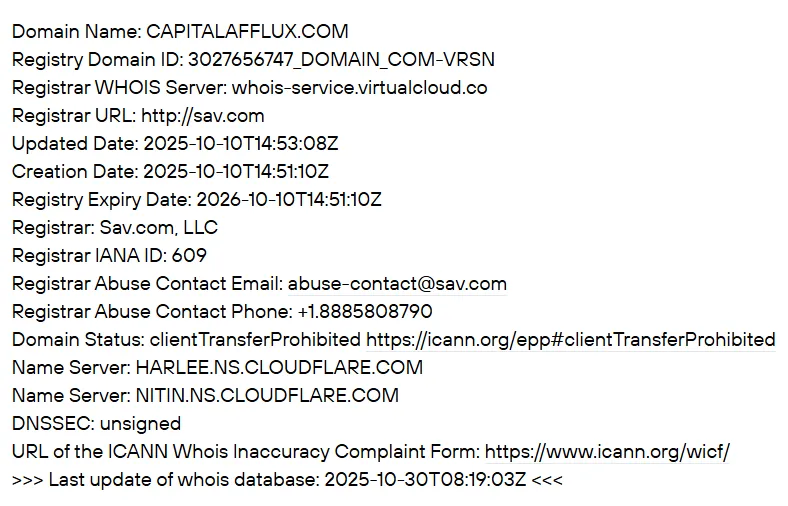 Capital Afflux 2 скрин