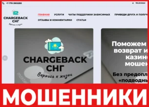 Chargeback СНГ лицевая сторона скрин