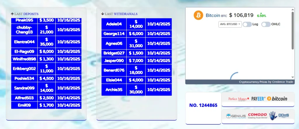 Credence Trade 1 скрин