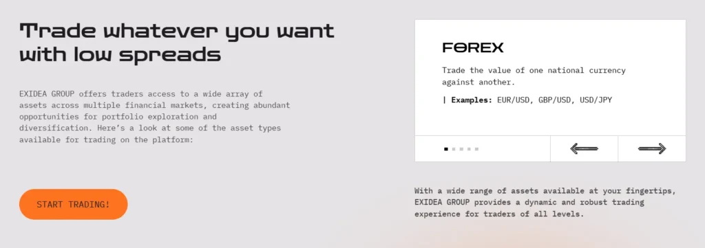 EXIDEA GROUP 1 скрин