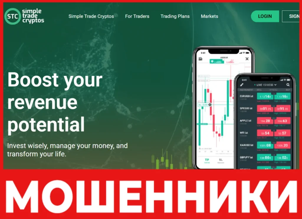 Simple Trade Cryptos лицевая сторона скрин