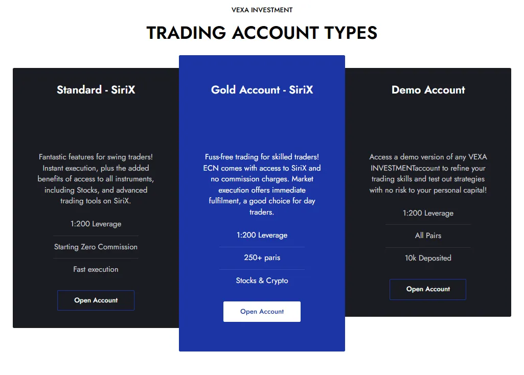 VEXA INVESTMENT 2 скрин