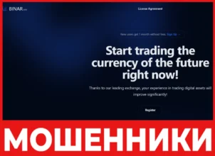 BINAR лицевая сторона скрин