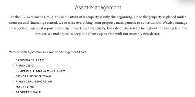 SB Investment Group 1 скрин