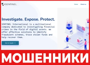 Sentinel International лицевая сторона скрин