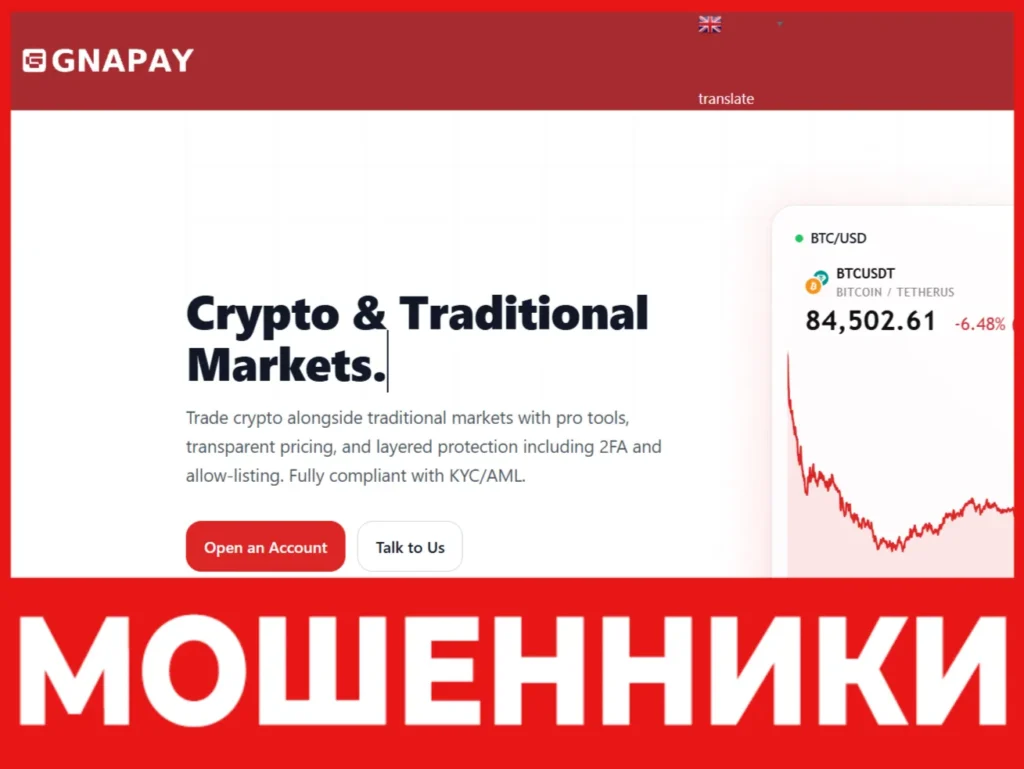 GnaPay лицевая сторона скрин