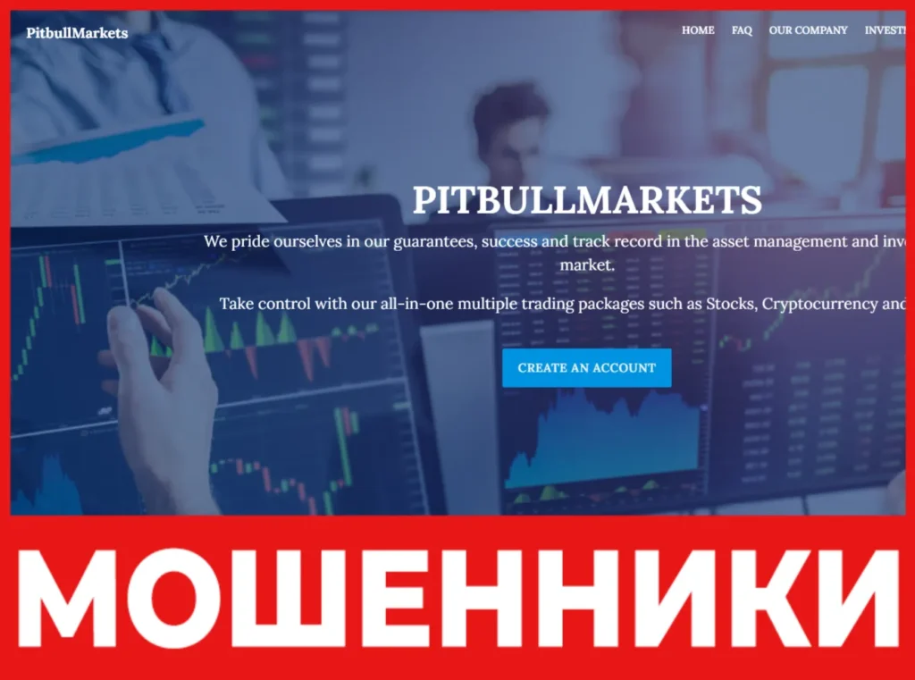 PitbullMarkets лицевая сторона скрин