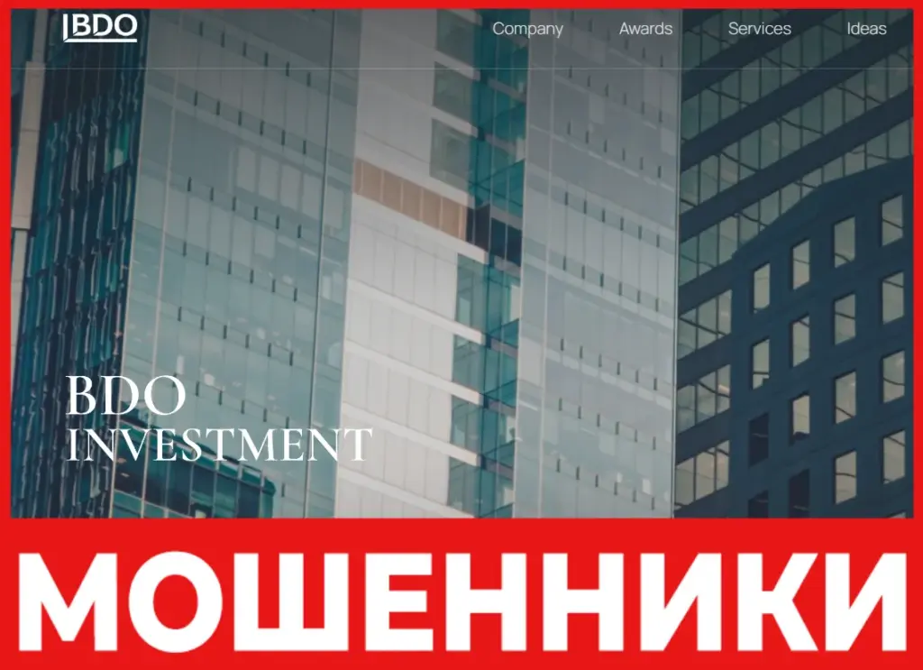 BDO Investment лицевая сторона скрин