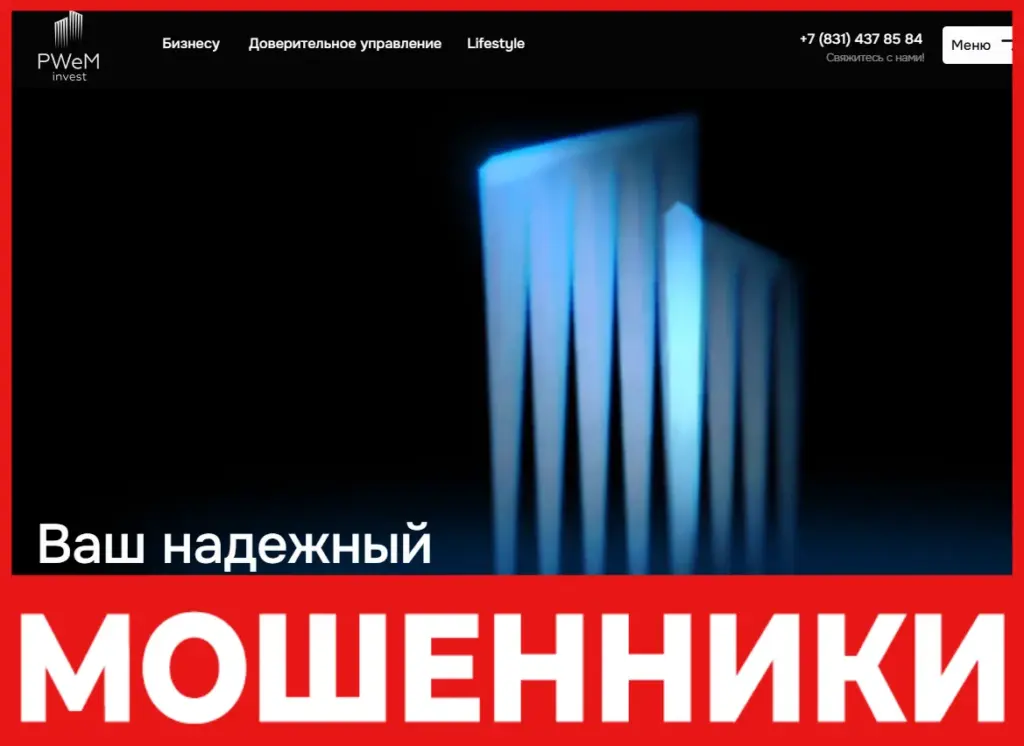 PWeM Invest лицевая сторона скрин