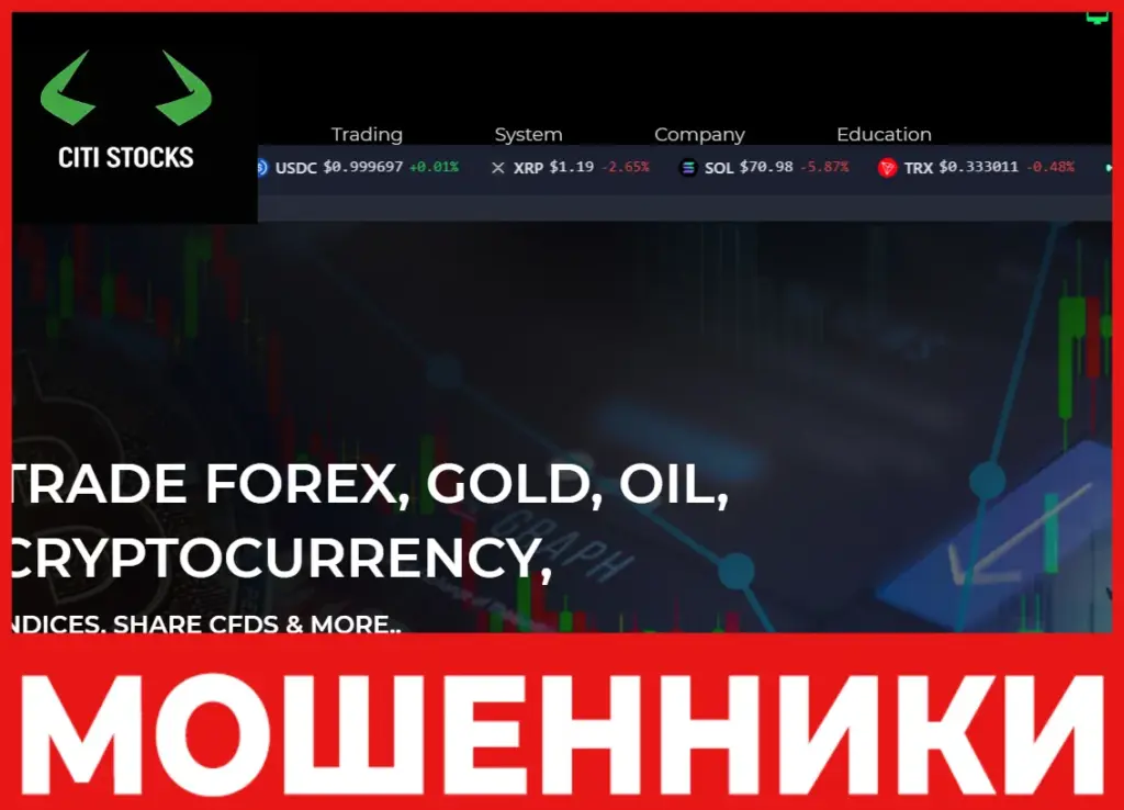 Citi Stock Vault лицевая сторона скрин