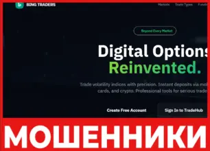 BING TRADERS лицевая сторона скрин